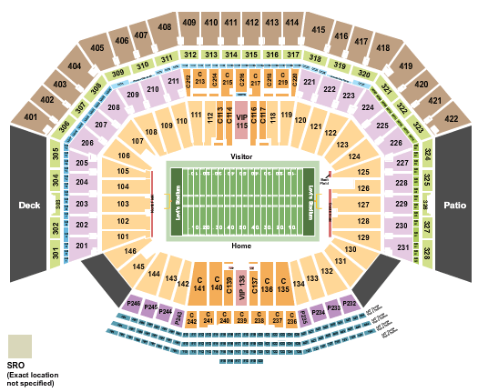 Levi's Stadium Super Bowl Seating Chart